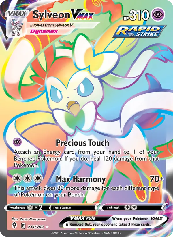 Sylveon VMAX - Evolving Skies Pokemon Card