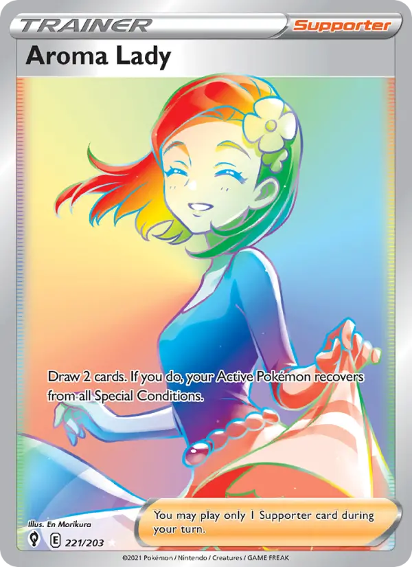 Aroma Lady - Evolving Skies Pokemon Card