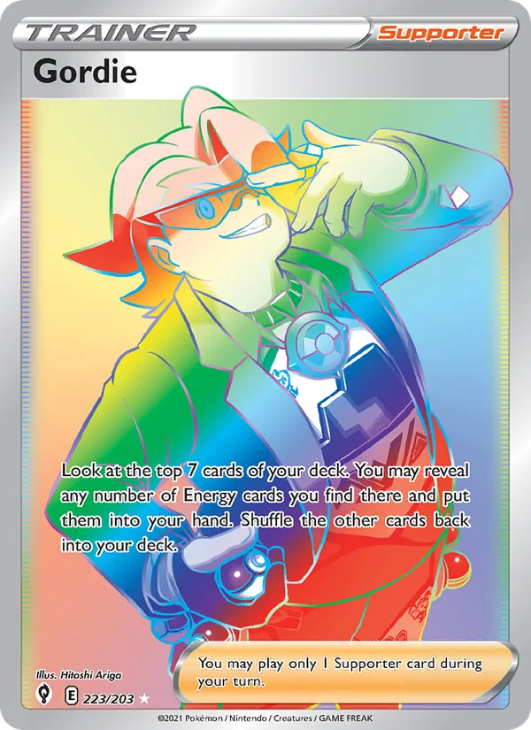 Gordie - Evolving Skies Pokemon Card