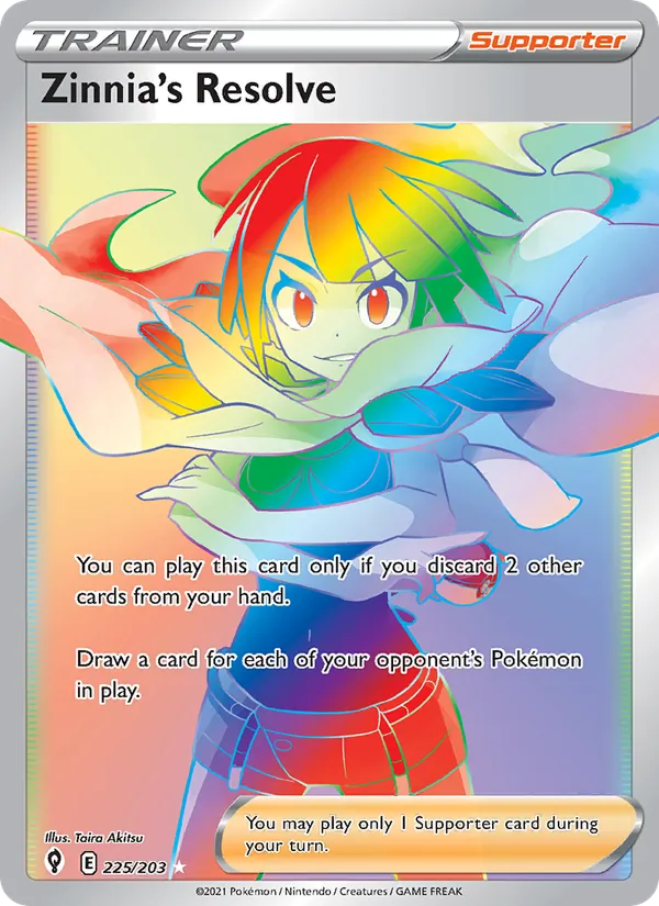Zinnia's Resolve - Evolving Skies Pokemon Card