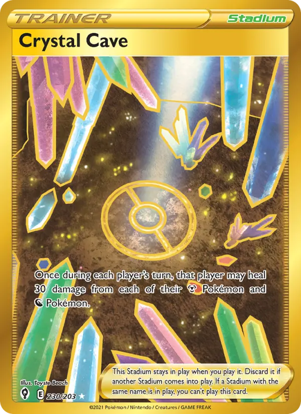 Crystal Cave - Evolving Skies Pokemon Card