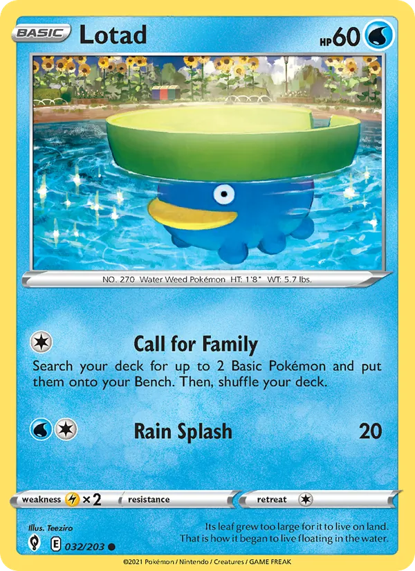 Lotad - Evolving Skies Pokemon Card