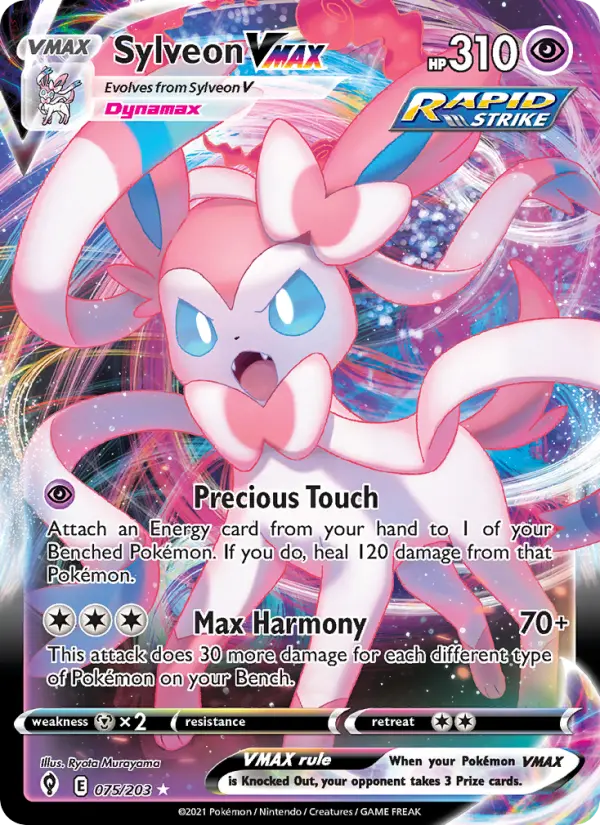 Sylveon VMAX - Evolving Skies Pokemon Card