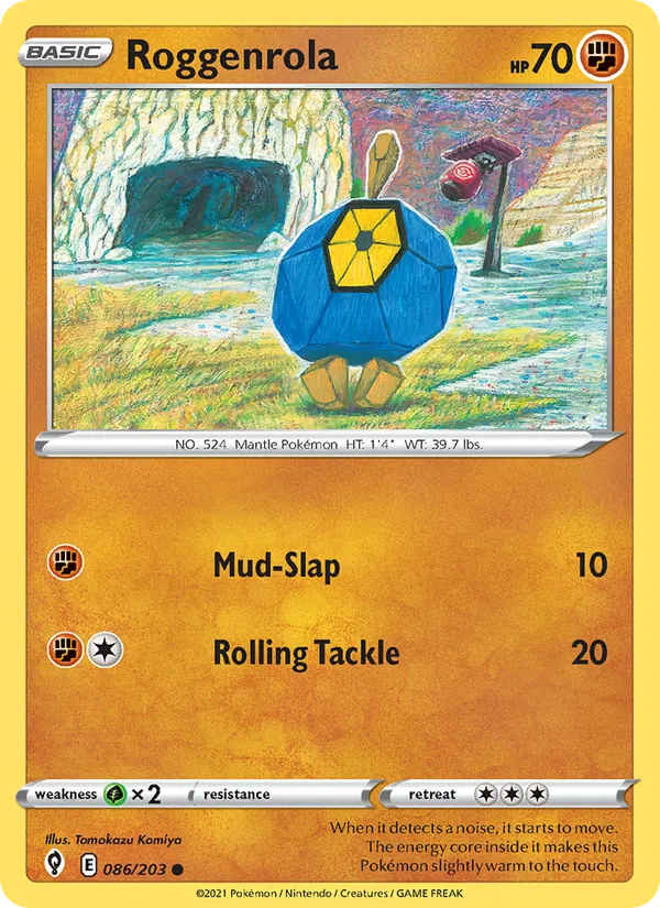 Roggenrola - Evolving Skies Pokemon Card