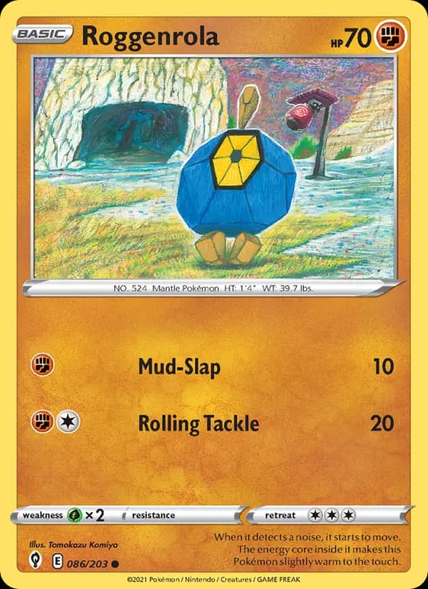 Roggenrola - Evolving Skies Pokemon Card