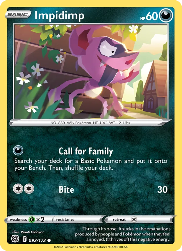 Impidimp - Brilliant Stars Pokemon Card