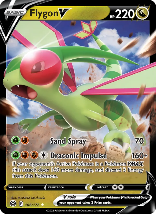 Flygon V - Brilliant Stars Pokemon Card