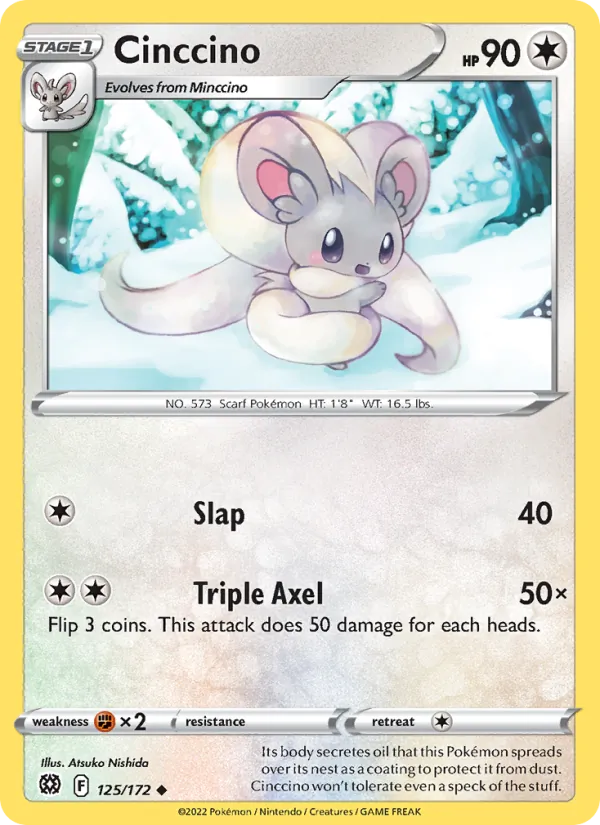 Cinccino - Brilliant Stars Pokemon Card