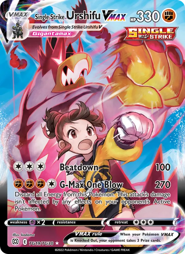 Single Strike Urshifu VMAX - Brilliant Stars Pokemon Card