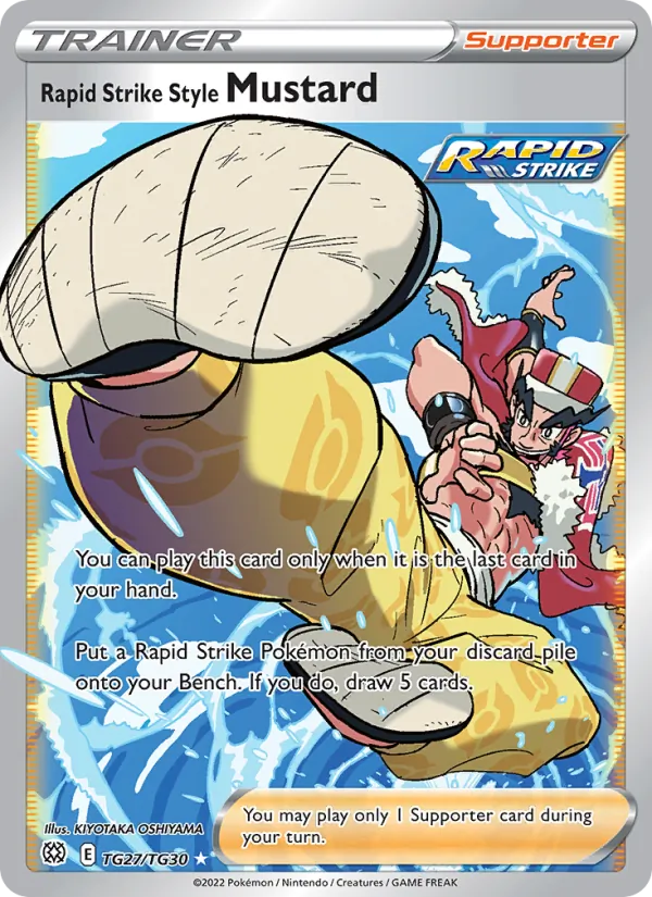 Rapid Strike Style Mustard - Brilliant Stars Pokemon Card