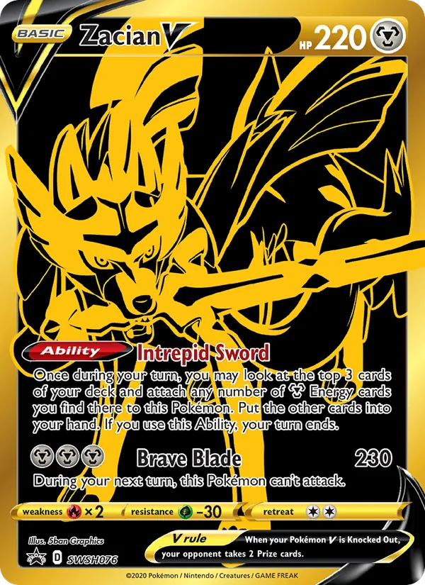 Zacian V - SWSH Black Star Promos Pokemon Card