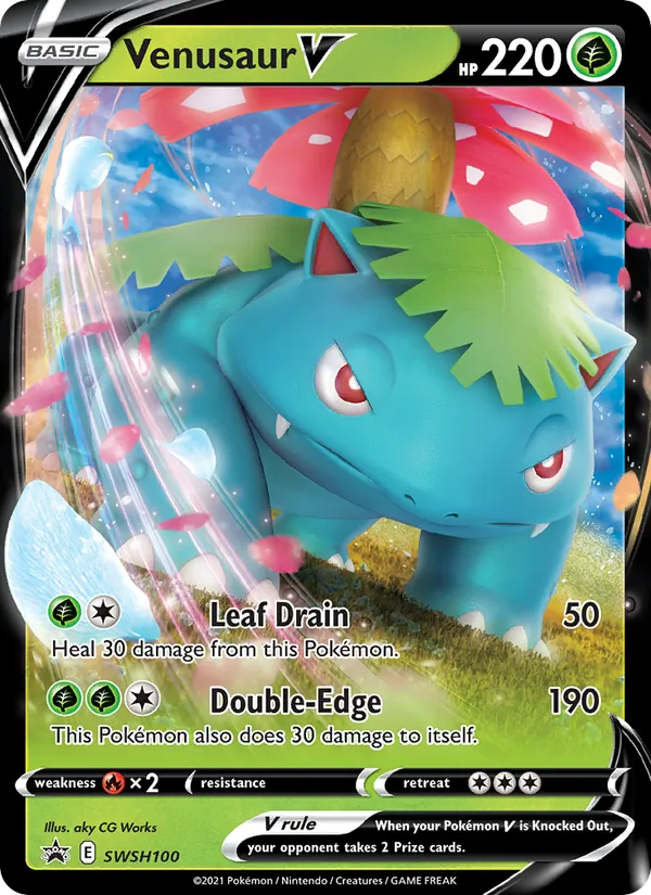 Venusaur V - SWSH Black Star Promos Pokemon Card