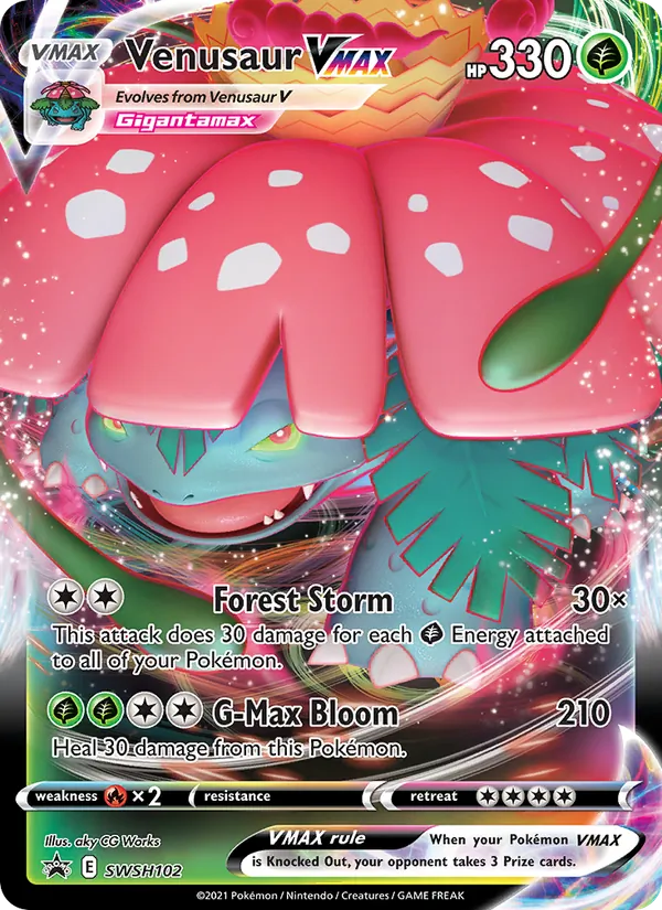 Venusaur VMAX - SWSH Black Star Promos Pokemon Card