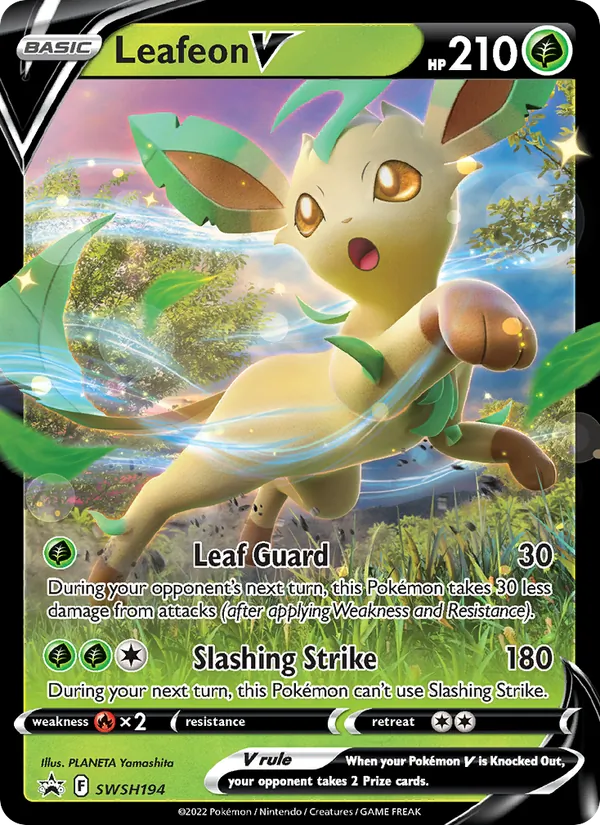 Leafeon V - SWSH Black Star Promos Pokemon Card