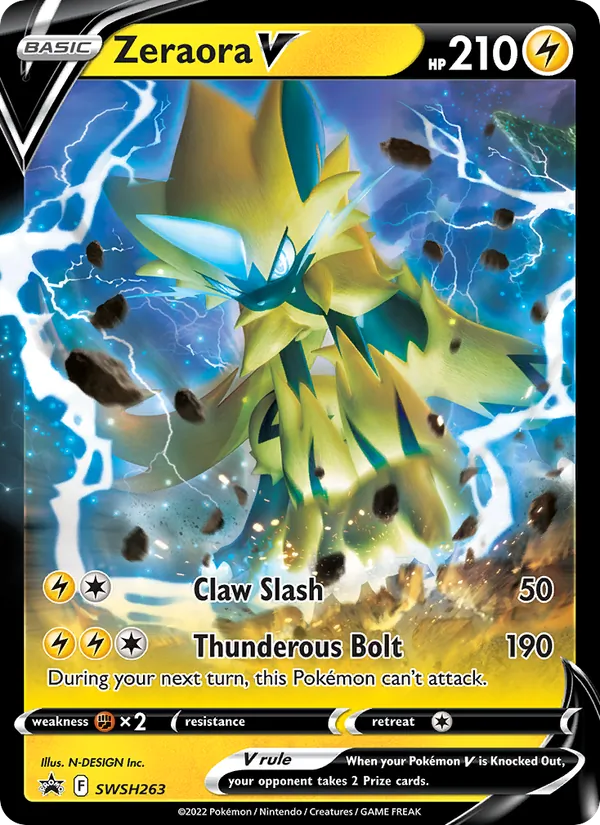 Zeraora V - SWSH Black Star Promos Pokemon Card