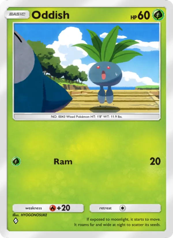 Oddish - Genetic Apex Pokemon Card