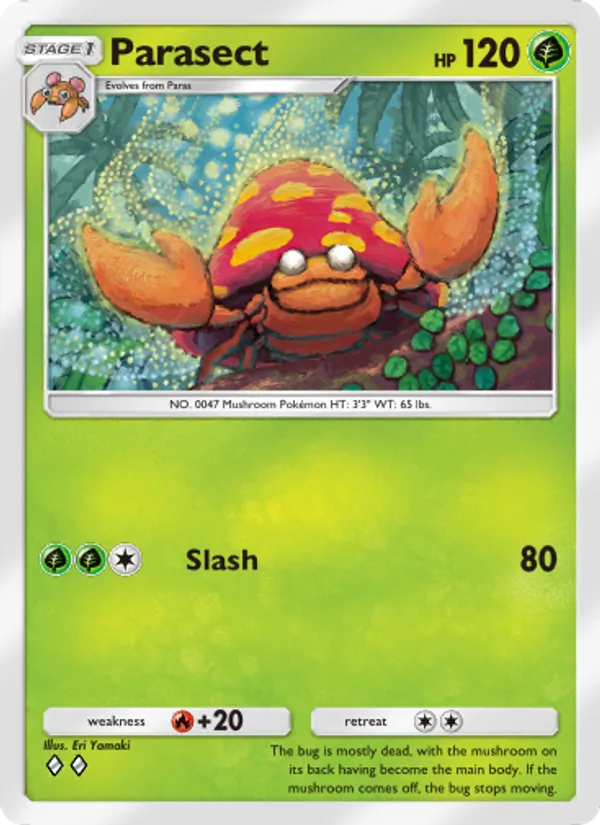 Parasect - Genetic Apex Pokemon Card