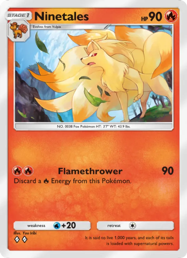 Ninetales - Genetic Apex Pokemon Card