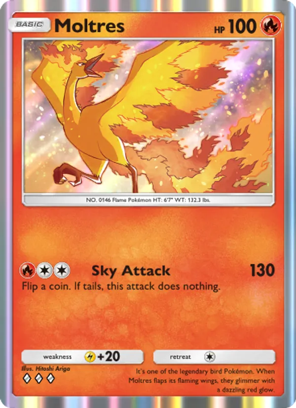 Moltres - Genetic Apex Pokemon Card