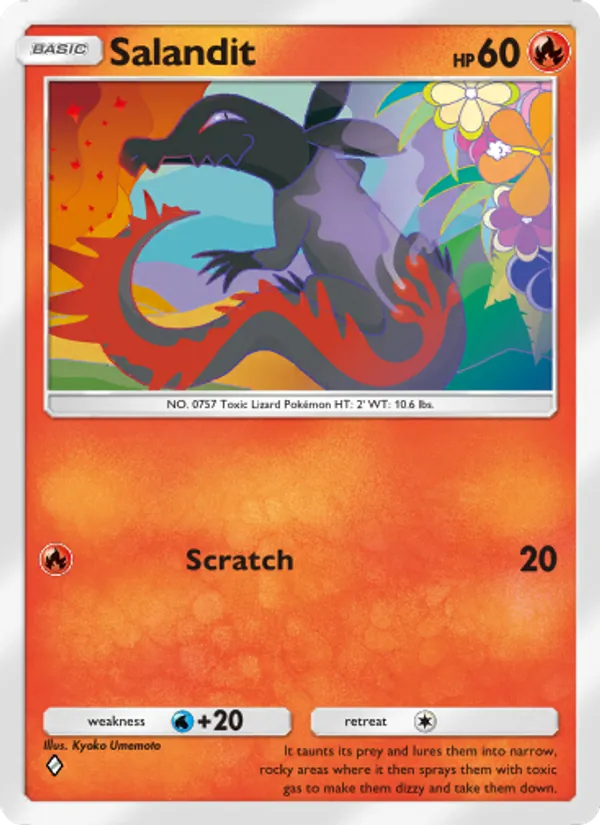Salandit - Genetic Apex Pokemon Card