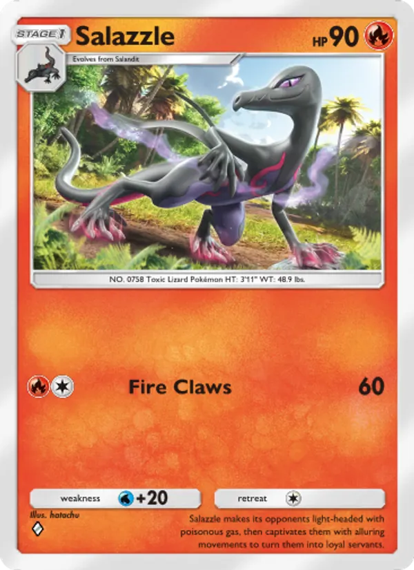Salazzle - Genetic Apex Pokemon Card