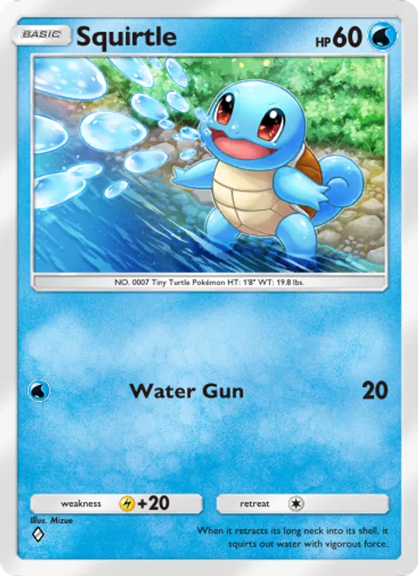 Squirtle - Genetic Apex Pokemon Card