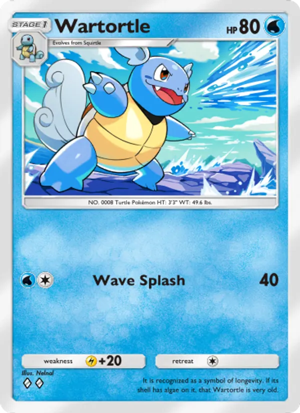Wartortle - Genetic Apex Pokemon Card