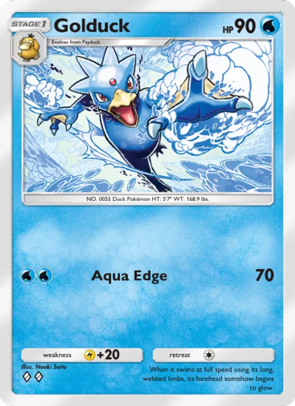 Golduck - Genetic Apex Pokemon Card