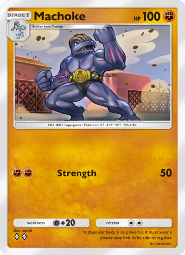 Machoke - Genetic Apex Pokemon Card