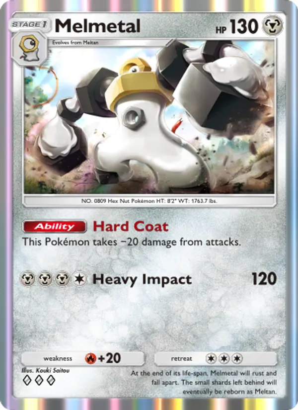 Melmetal - Genetic Apex Pokemon Card
