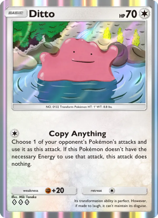Ditto - Genetic Apex Pokemon Card