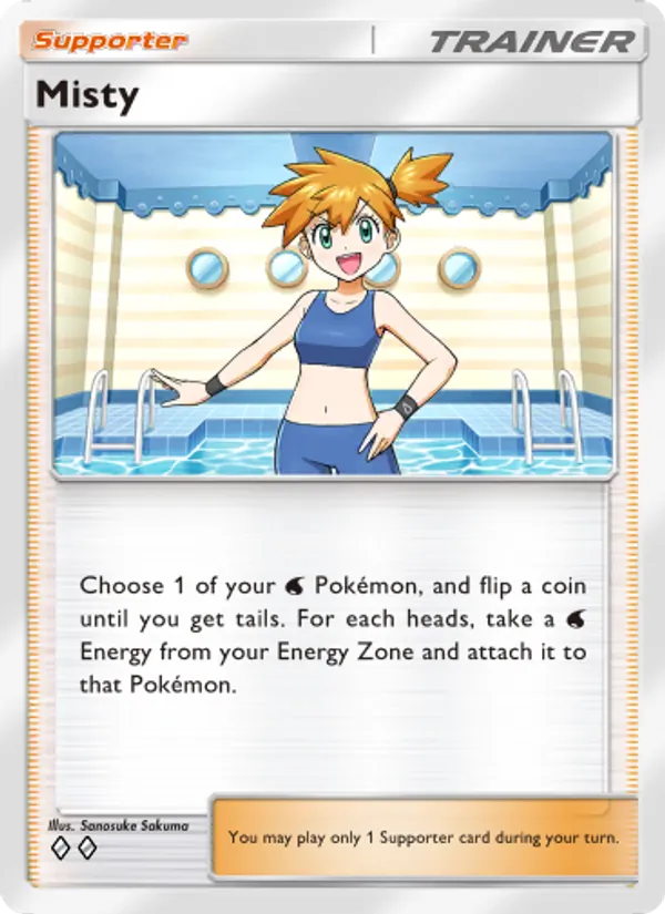 Misty - Genetic Apex Pokemon Card