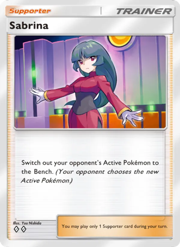 Sabrina - Genetic Apex Pokemon Card