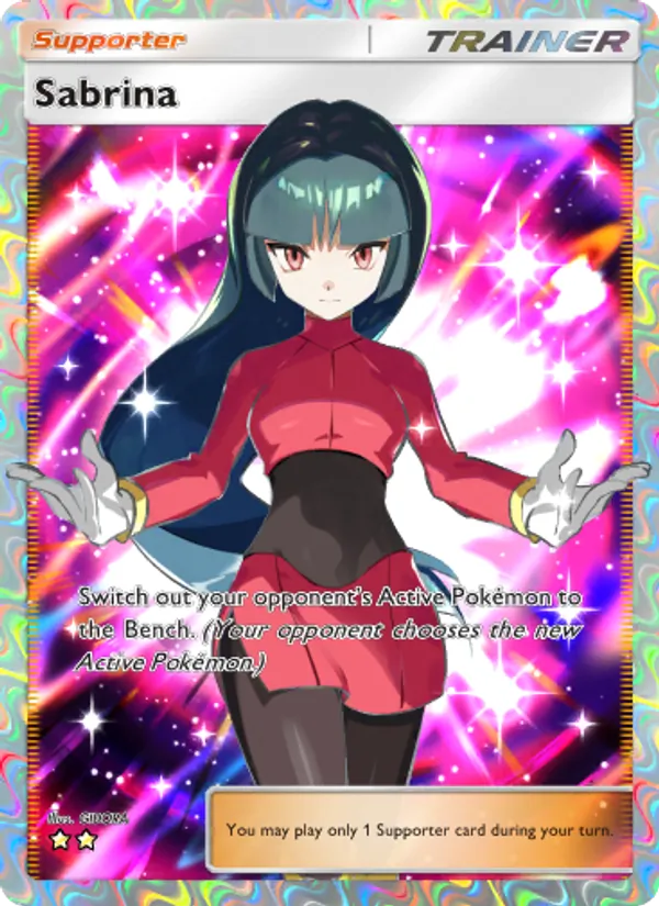 Sabrina - Genetic Apex Pokemon Card