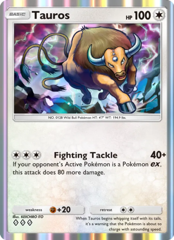 Tauros - Mythical Island Pokemon Card