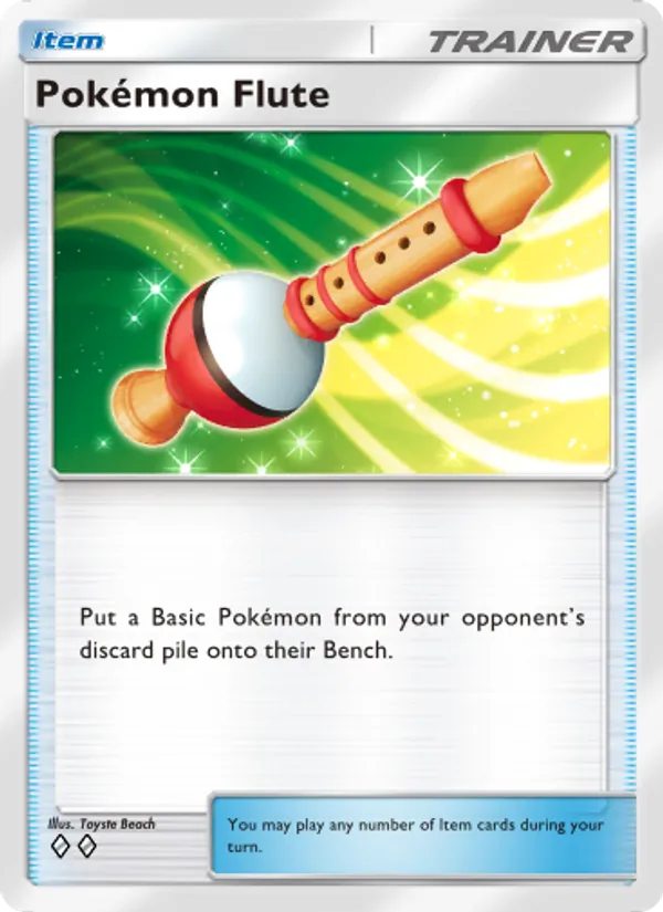 Pokémon Flute - Mythical Island Pokemon Card