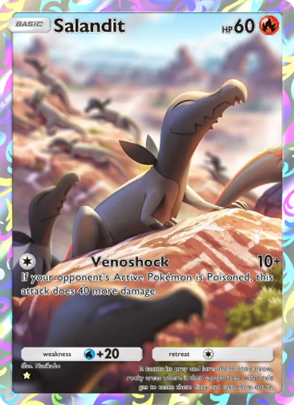 Salandit - Mythical Island Pokemon Card