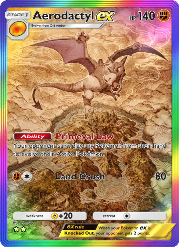 Aerodactyl ex - Mythical Island Pokemon Card