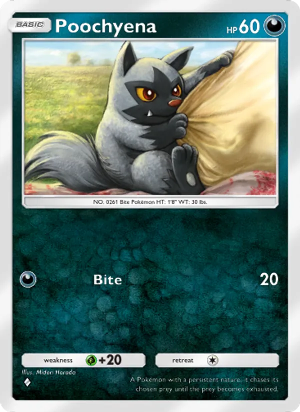 Poochyena - Space-Time Smackdown Pokemon Card