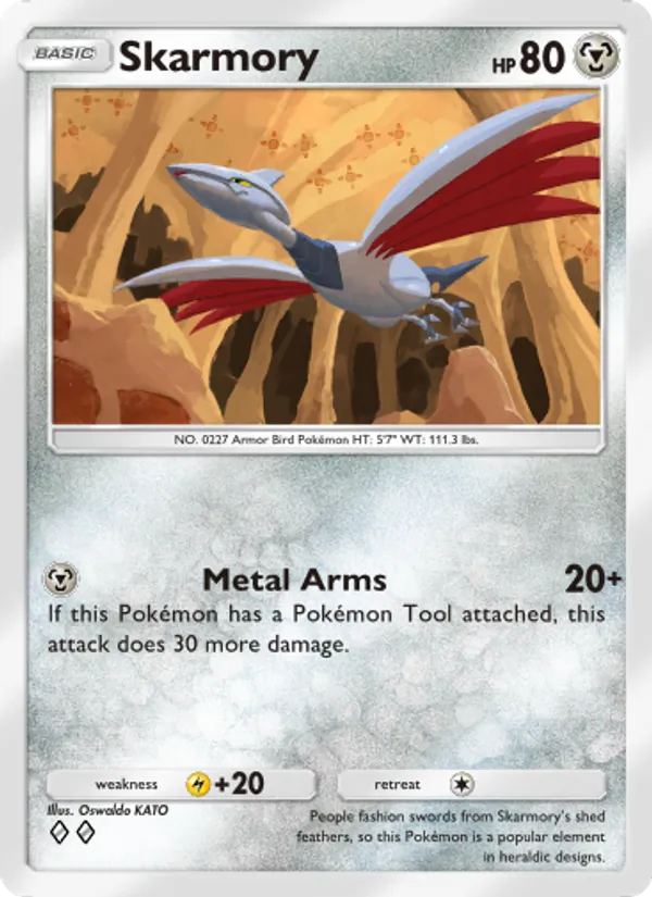Skarmory - Space-Time Smackdown Pokemon Card