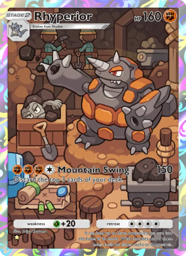 Rhyperior - Space-Time Smackdown Pokemon Card