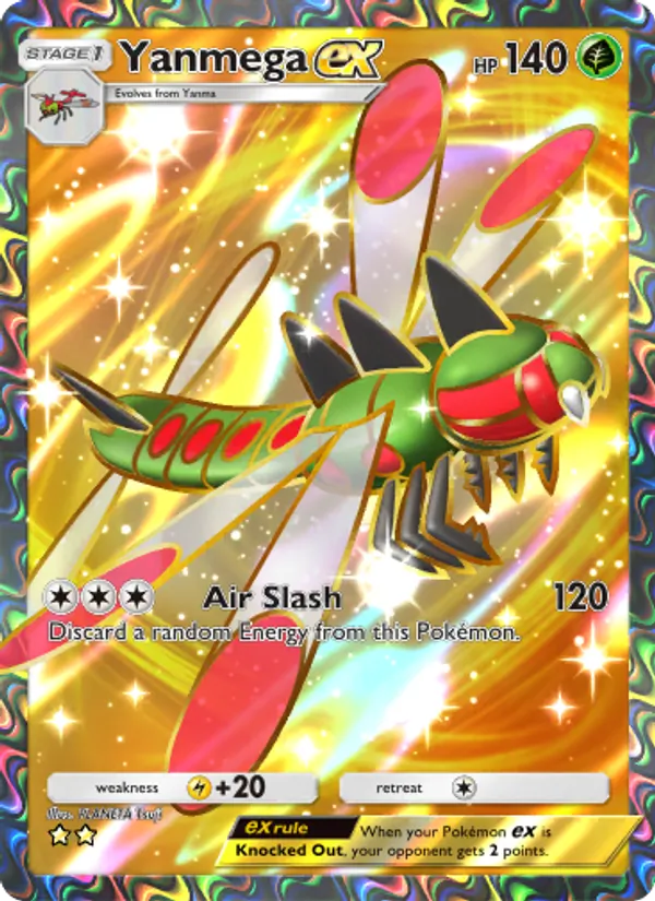 Yanmega ex - Space-Time Smackdown Pokemon Card