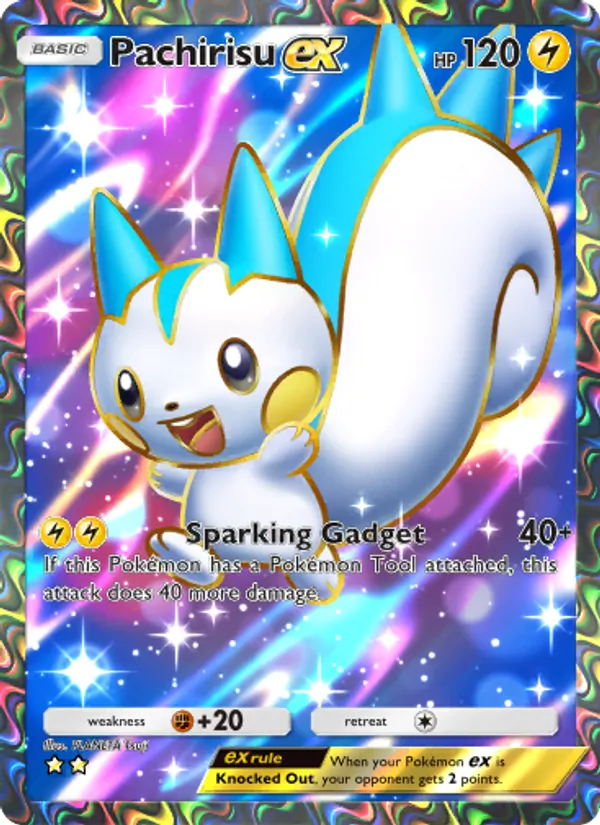 Pachirisu ex - Space-Time Smackdown Pokemon Card