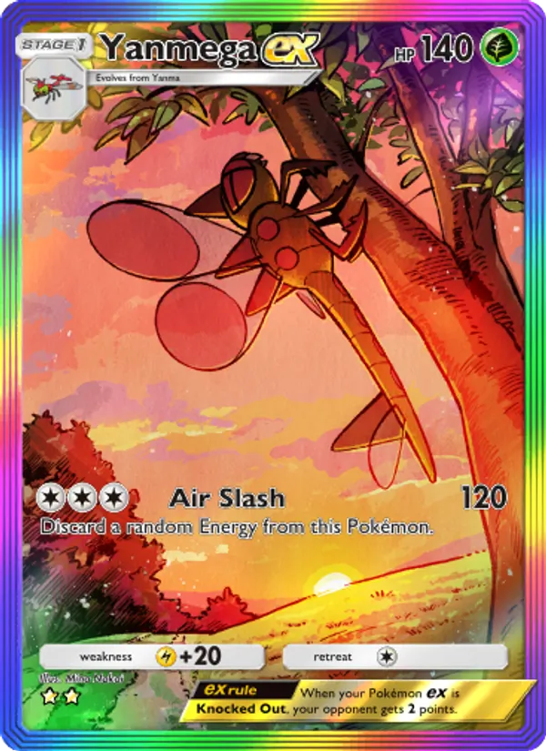 Yanmega ex - Space-Time Smackdown Pokemon Card