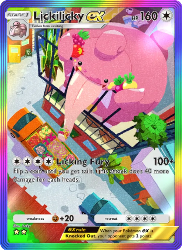 Lickilicky ex - Space-Time Smackdown Pokemon Card