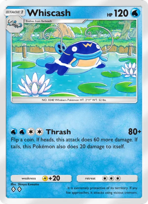 Whiscash - Triumphant Light Pokemon Card