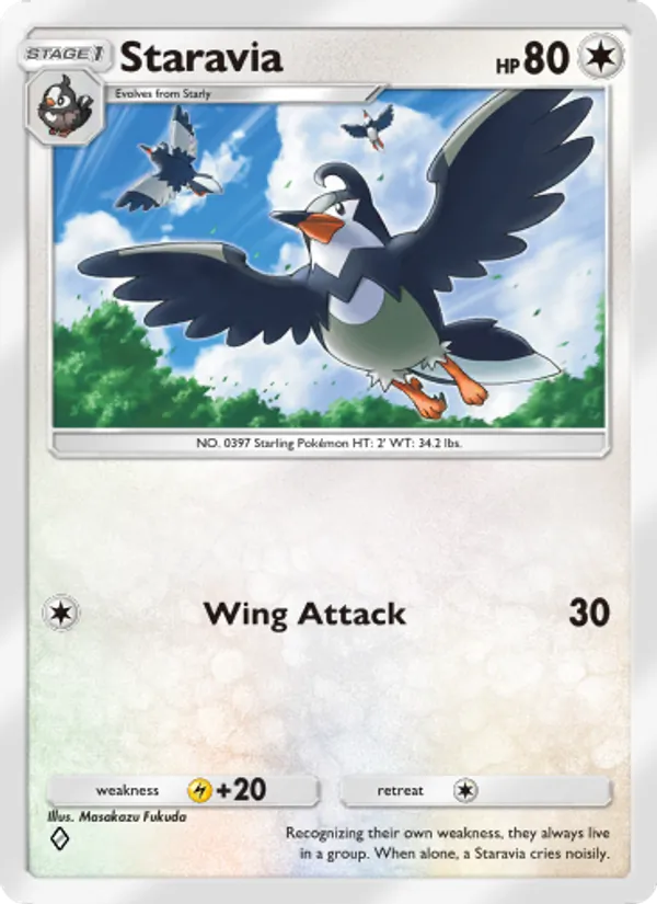 Staravia - Triumphant Light Pokemon Card