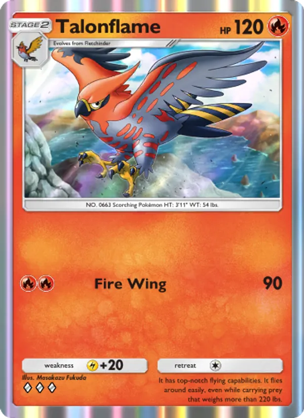 Talonflame - Celestial Guardians Pokemon Card