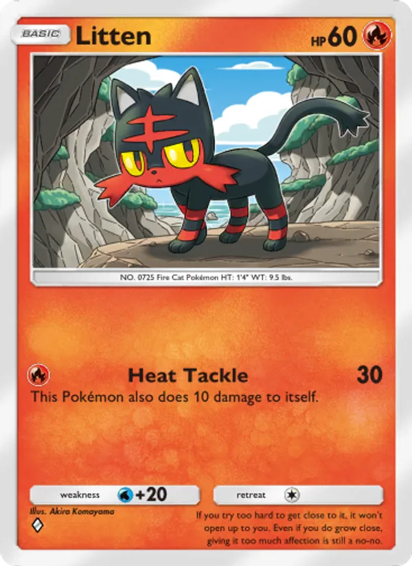 Litten - Celestial Guardians Pokemon Card