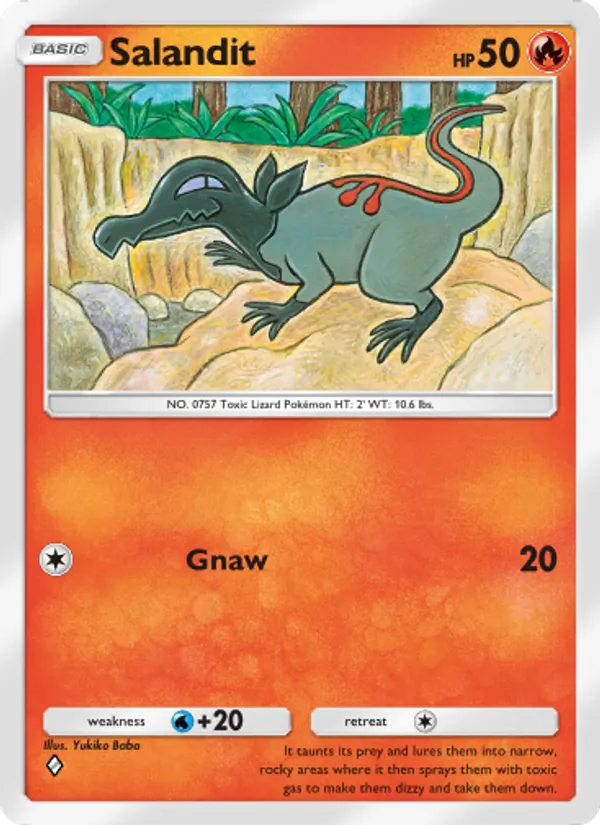 Salandit - Celestial Guardians Pokemon Card